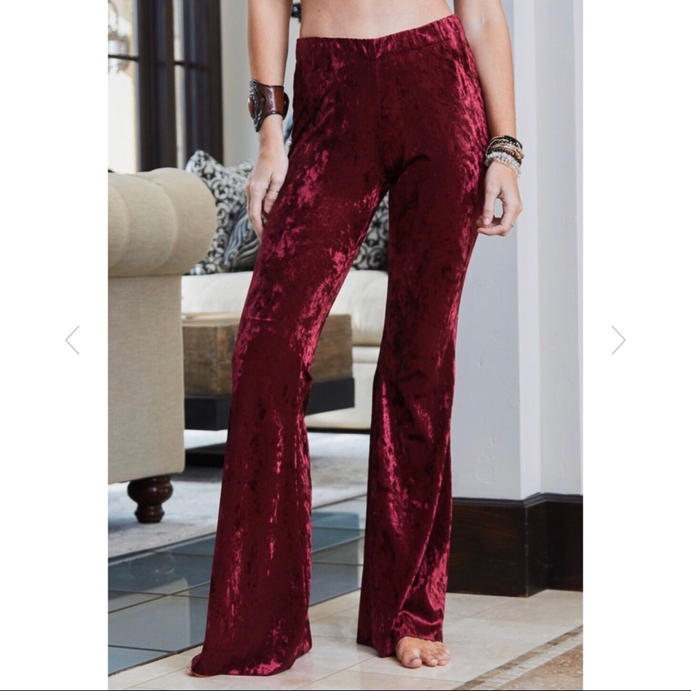 Brand new forever21 velvet bell bottom dress pants